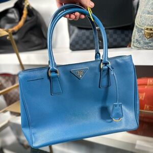 Prada Blue Saffiano Bag